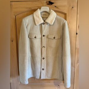 Brunello Cucinelli Light Beige Shearling Shirt Jacket